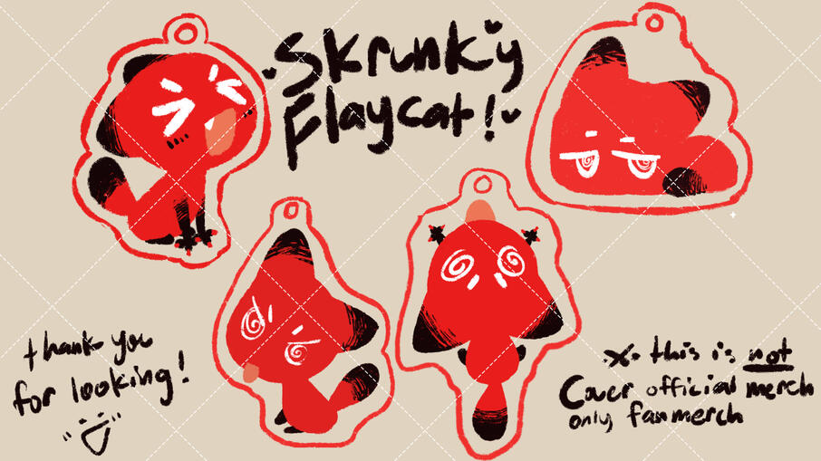 Skrunky Flayon Cat Keycharms